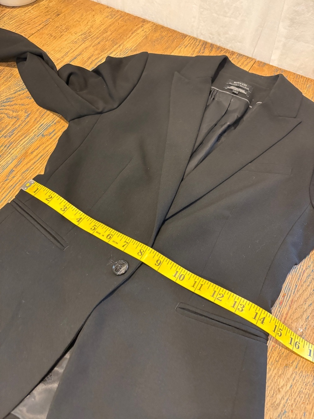RW&CO Black Tailored Blazer Size 0 - Picture 7 of 10